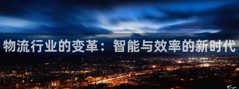 狗子28黑钱：物流行业的变革：智能与