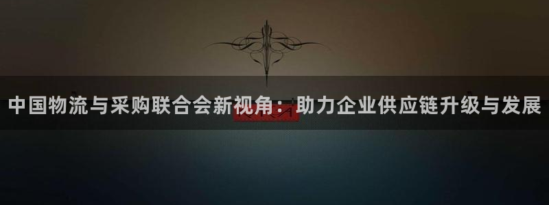 狗子28网站平台：中国物流与采购联合会新视角：助力企业供应链
